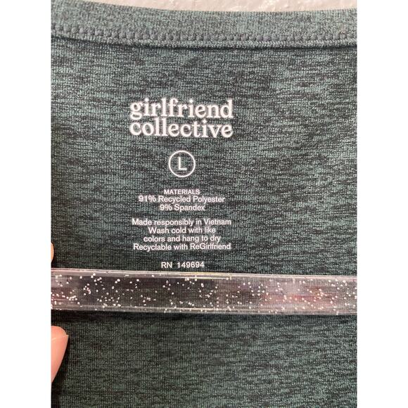 Girfriend Collective  Green Short Romper Size Large NWT - Picture 6 of 10